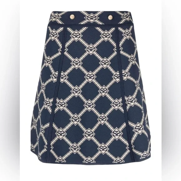 Sandro Jacquard A-Line Mini Skirt. - Picture 1 of 7